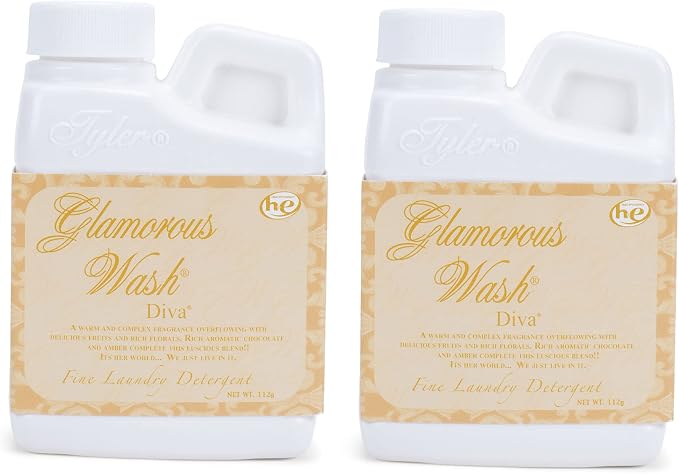 Tyler Glamorous Wash 4 ounce Fine Laundry Detergent Pack of 2, Diva
