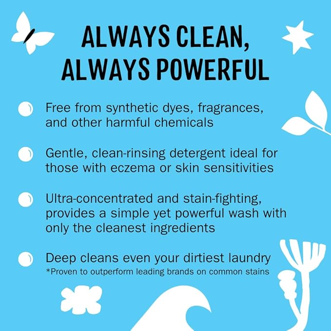 Molly's Suds Peppermint Laundry Detergent Powder (120 Loads) & 6 XL Wool Dryer Balls (White) Bundle