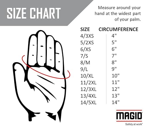 MAGID Leather Driver Gloves Leather, 3 Pairs, Size 2XL (1244HV)