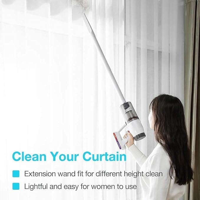 KEROMEE Vacuum Cleaner, Handheld 3-in-1 Stick Lightweight Vacuum Broom for Pet Hair Hardwood Floor Cat Litter Mattress Cleaning