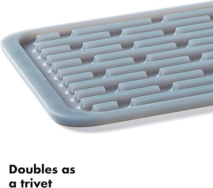 OXO Good Grips Silicone Stemware Drying Mat, Gray - Pack of 2