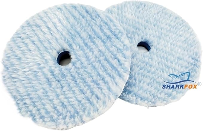 5/6"New Microfiber Cutting Wax Removal Pad Microfiber Polishing Pad Detailing Wax Applicator Pad For Waxing/Polishing ﻿(5pcs,5Inch Backer)