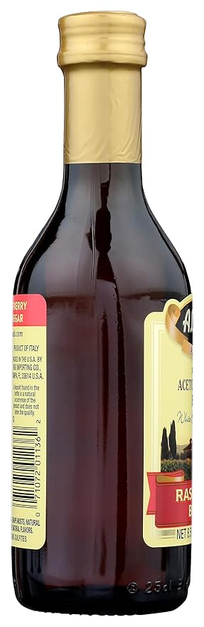 Alessi Foods White Balsamic Raspberry Blush Vinegar, 8.5 oz, Red