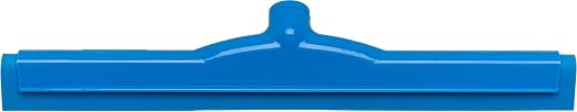 SPARTA 4156714 Plastic Floor Squeegee, Shower Squeegee With Double Foam For Window, Glass, Shower Door, Floor, Windshield, 18 Inches, Blue, (Pack of 6)