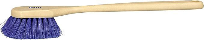 Bon Acid Proof Gong Brush Extra Stiff Plastic Bristles with 20 in. Durable Plastic Handle Heavy Duty Scrub Brush for Concrete Masonry and Surface Prep with 4 1/2 in. Wide Head and 1 1/2 in. Trim