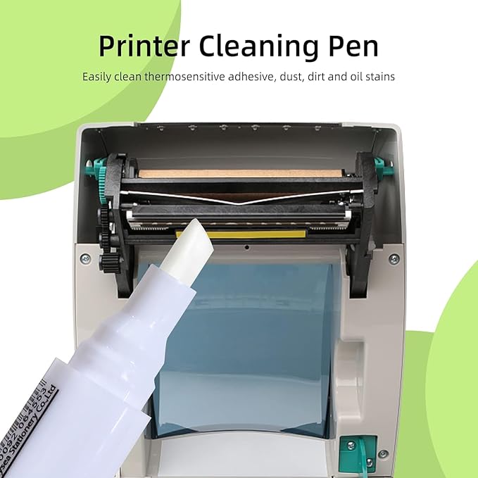 Thermal Printer Printhead Cleaning Pen for Thermal Receipt Shipping Label POS Card Printer Cleaner 12pcs (12)