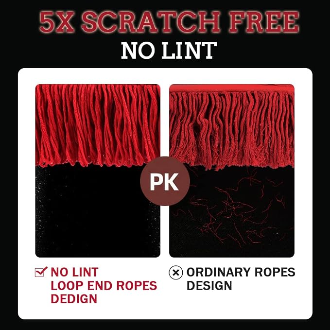 Car Duster Exterior Scratch Free,Car Dusters Extendable Handle Cleaning Exterior,Detailing Brush Kit for Truck,SUV,Caravan,Motorcycle,Wax Cotton Fabric,Waterless Wash Equipment
