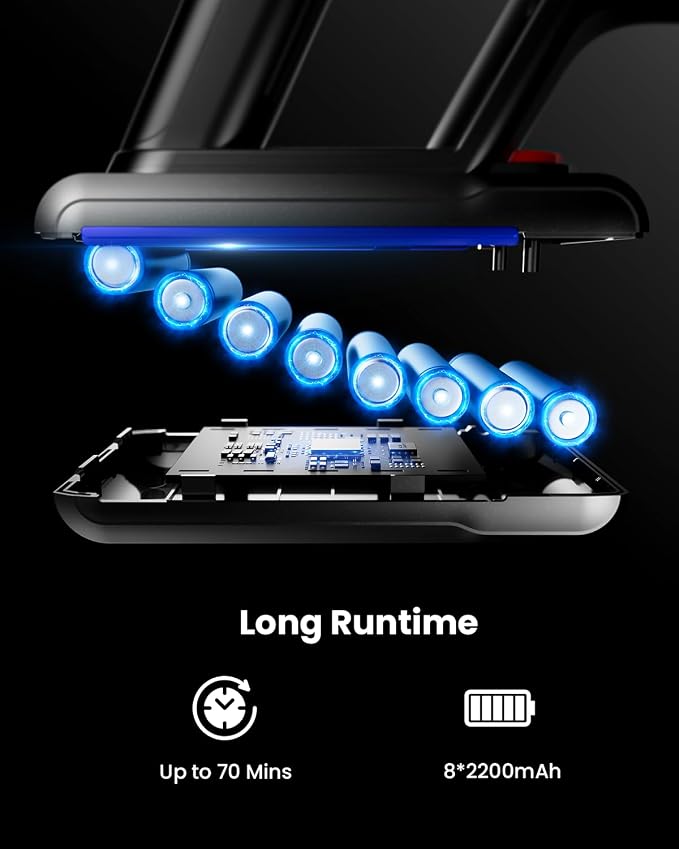 Cordless Vacuum Cleaner, 650W 55KPA 75Mins Runtime Self-Standing Stick Vacuum with LED Display for Home, Anti-Tangle, 8-in-1 Lightweight Vacuum for Hard Floor, Pet Hair, Carpet