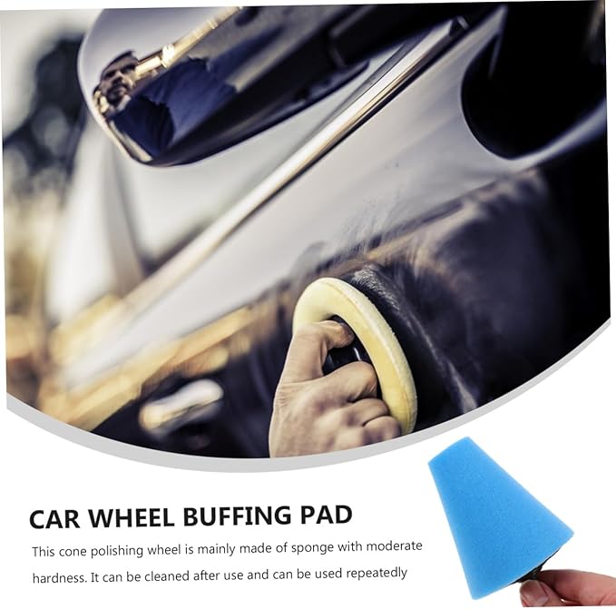 Unomor 3pcs Wheel Polishing Sponge for Car Care Polishing Tool for Wheels and Bumpers Multi-Functional Buffing System for Electric Drill Easy to Use and Clean