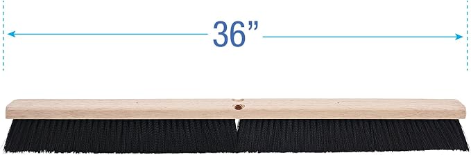 Boardwalk Floor Brush Head, 3" Black Polypropylene Bristles, 36" Brush