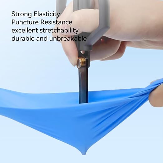 Basic Disposable Vinyl Exam Glove100Pcs,XL Size,Cleaning Gloves,Food Service Gloves,Powder Free,Latex Free,Non-Sterile for All Purposes,Blue (BMPF3004B)