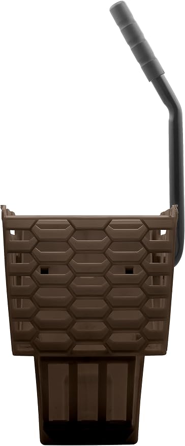 Carlisle FoodService Products Omnifit Mop Bucket with Side Press Wringer for Floor Cleaning, Kitchens, Restaurants, Office, And Janitorial Use, Polypropylene (Pp), 35 Quarts, Brown