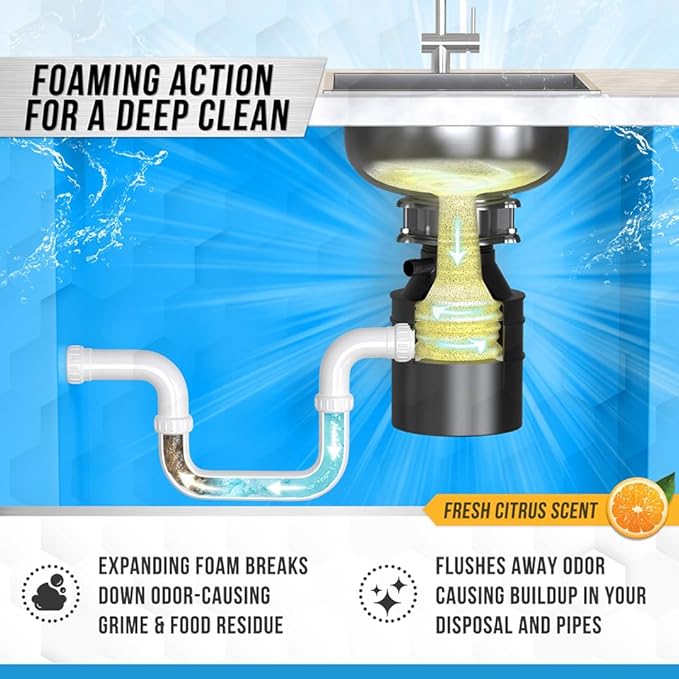 ACTIVE Disposal Cleaner and Mold Stain Remover Gel - Includes 24pk Disposal Cleaning Tablets and 7oz Mildew Stain Remover Gel