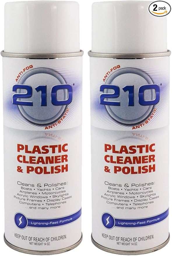23304C-2PK 210 Plastic Cleaner/Polish Aerosol - 28 fl. oz., 2 Pack