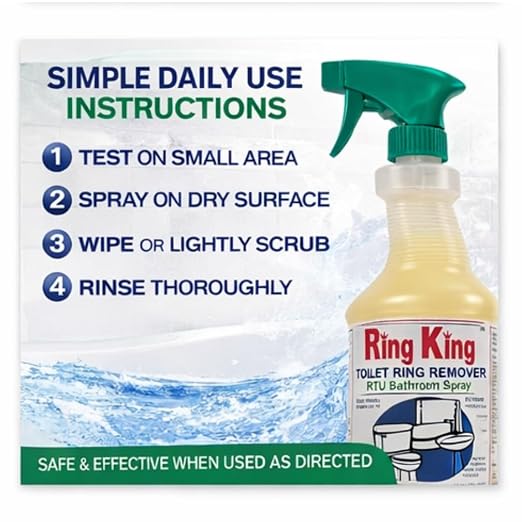 12 pack Ring King Toilet Ring Remover RTU – Bathroom Spray (Daily Maintenance)