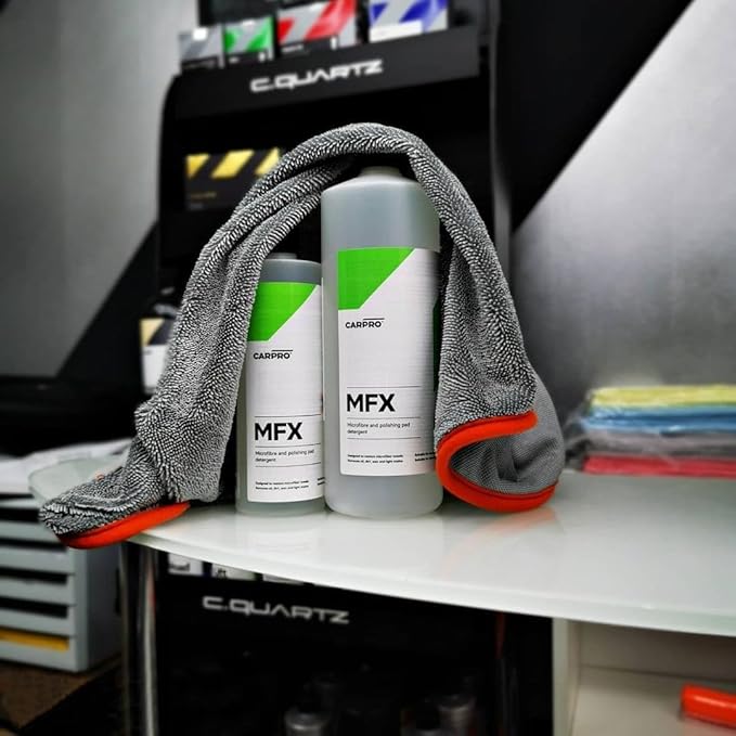 CARPRO MFX - Liter - Microfiber Detergent, Remove Oils, Waxes and Dirt from Your Microfiber Cloths to Restore Drying Towels and Buffing Cloths
