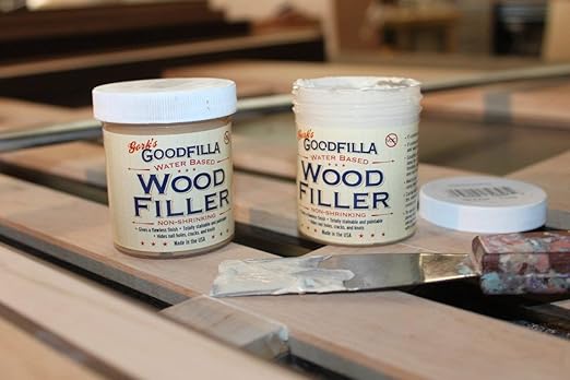 Goodfilla Rosewood, 1 Gallon (13.5lbs), Wood and Grain Filler, Stainable, Tintable, Sandable, Sandable, Zero Waste, Non-Toxic, USA Made