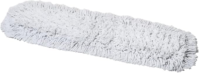 24 Inch Commercial Dust Mop Replacement Head – Reusable Cotton Dust Mop Refill for Floor Cleaning and Janitorial Use
