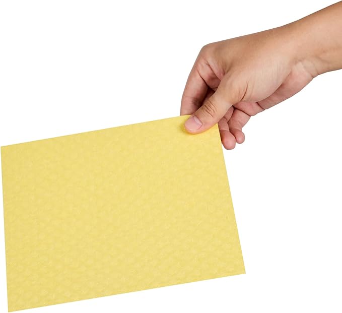 Restaurantware Swedish Dishcloths Pack of 10 Cellulose Reusable Absorbent Yellow Kitchen Towels, Washable Quick-Dry Dish Towels, Sustainable Cleaning Cloths Super-Absorbent Biodegradable Odorless
