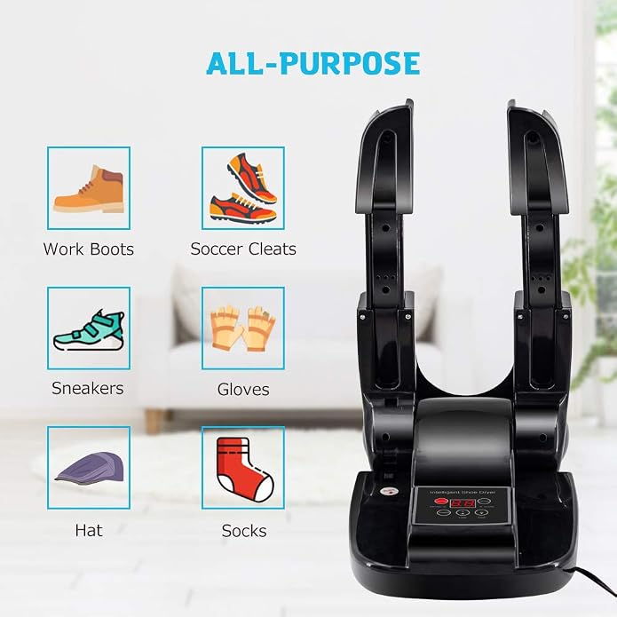 DR.PREPARE Boot Dryer Shoe Dryer Ozone, Glove Dryer & Boot Warmer with Heat Blower for Gloves, Hats, Socks, Ski Boots (Ozone)