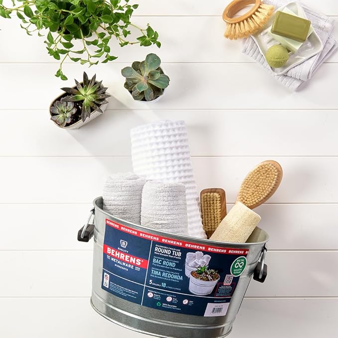 Behrens 5 Gallon Round Steel Tub (3 Tubs)