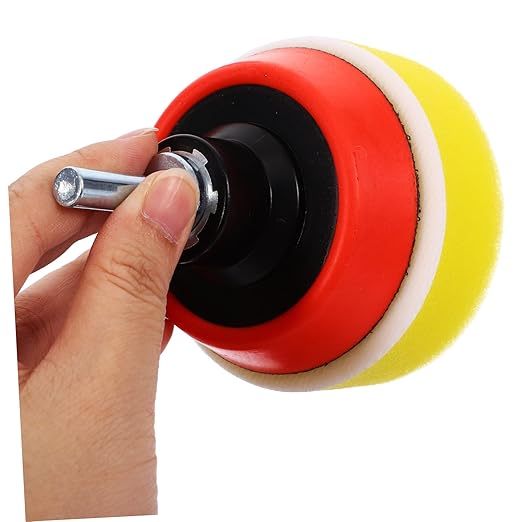 1set Polishing Sponge Pad Kit for Car Buffing Self-Adhesive Polisher Discs Versatile Use for Auto Detailing and Home Care Material for Performance