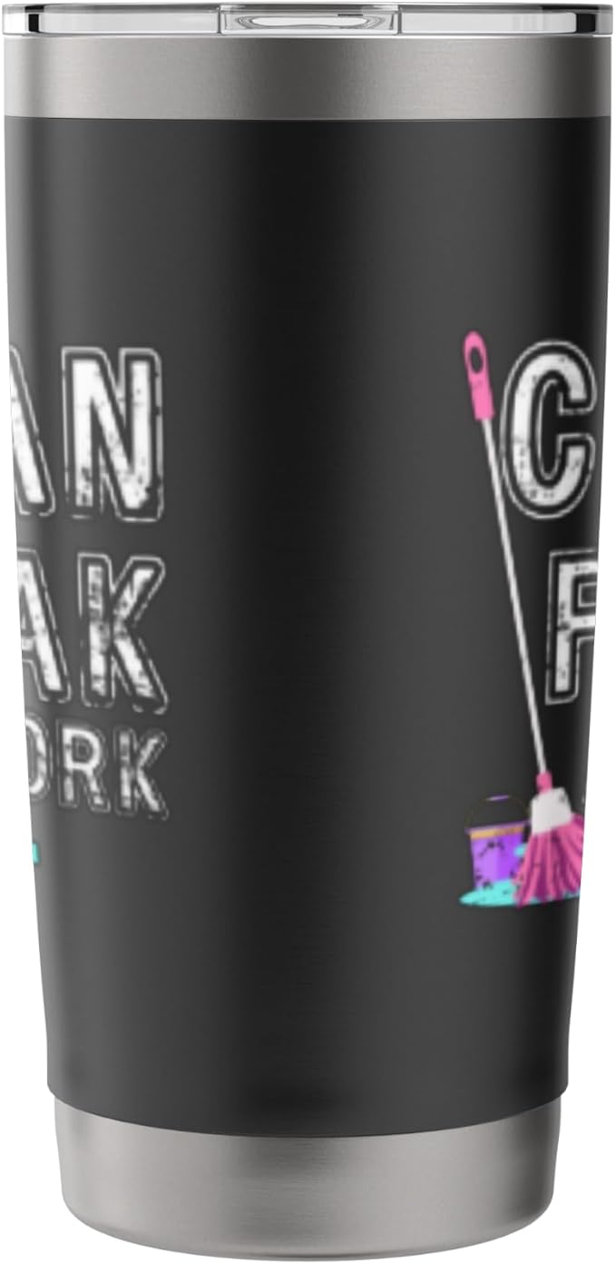 Clean Freak at Work Cleaning Stainless Steel Insulated Tumbler