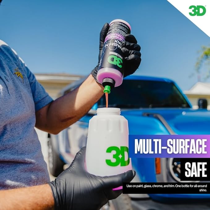 3D Bug Remover Wash N Wax – Complete Exterior Car Wash & Protection Kit – 16 oz Bug Remover + 1 Gallon Car Wash Soap