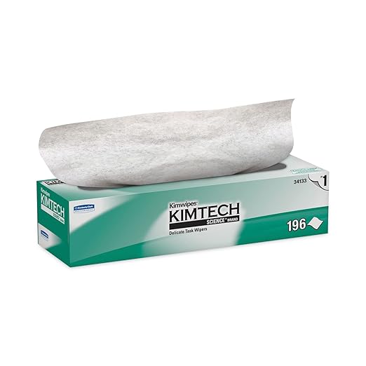 Kimberly-Clark 34133 Kimtech Science Kimwipes Delicate Task Wipe, 11.8" Width, 11.8" Length, White, Pack of 2940