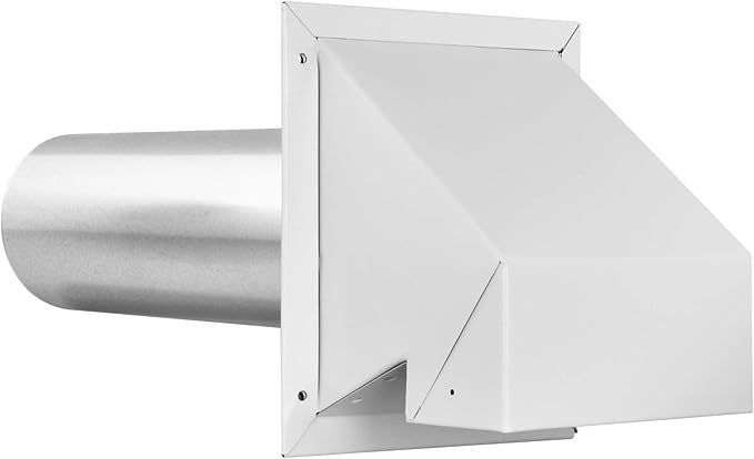 Imperial VT0501 4-Inch Exhaust Dryer Vent Cap, with Intake Hood Conversion, 1-Pack