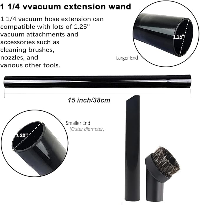 12 Pcs Vacuum Attachments Accessories for Shark Navigator Lift Away Attachments, Fit NV350 NV352 NV355 NV356E, Rotator NV500 NV501, Rocket HV301 Series Upright Vacuum, 1 1/4" (32mm) Vacuum Attachments