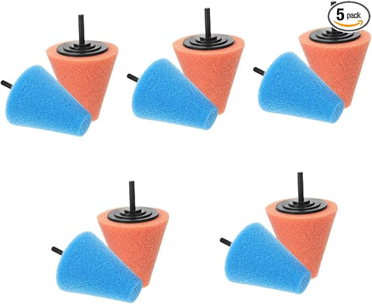 10pcs Car Wax Buffer Sponge Wheel Polishing Pad for Drill Polishing Disc Car Buffer for Detailing for Sealing