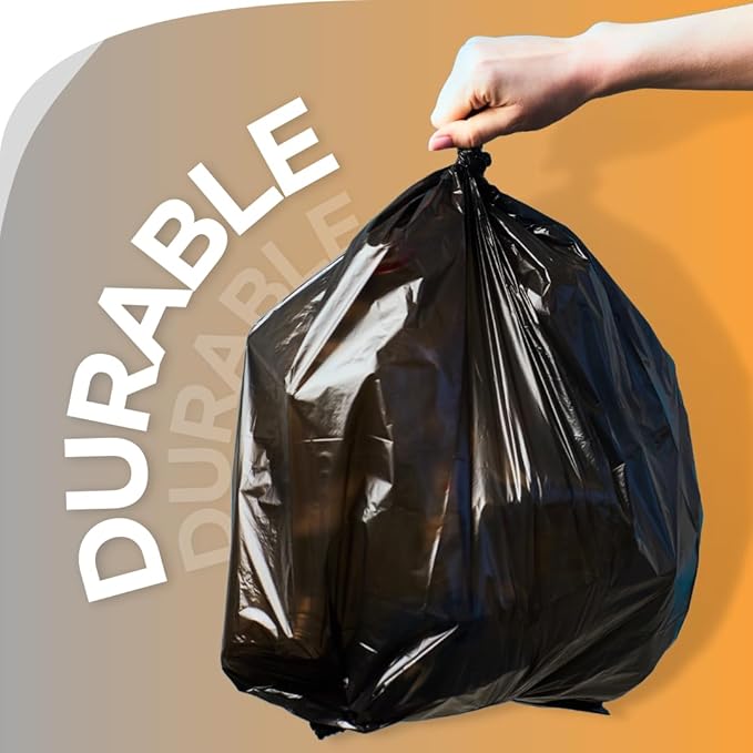 The Original Poop Bags® 13 Gallon Trash Bags, USDA Certified, High-Density Kitchen Garbage Bags, Unscented, Multi-Purpose Tall Waste Bags, 200 Count