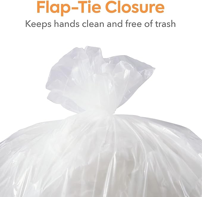 STAPLES BRIGHTON Clear Professional Linear Low-Density Trash Bags, 12-16 Gallon, 250 Bags/Box