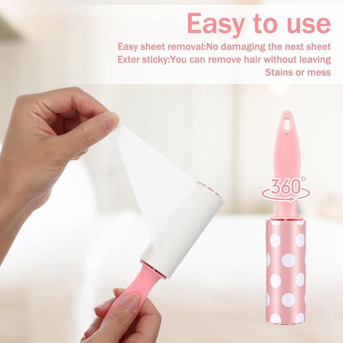 48 Pcs Bulk Mini Lint Roller for Pet Hair and Clothes Lint Roller Travel Size Removers Sticky Removing Tool for Travel, Gift Bags, Furniture, Car Seat