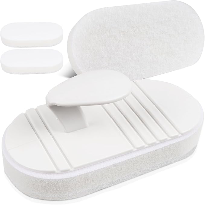 TidyMister Hot Tub & Spa Scrub Pad – Flexible Handheld Non-Scratch Scouring Pads for Pool Tile & Surface Cleaning, Replaceable Design, 2 Pack