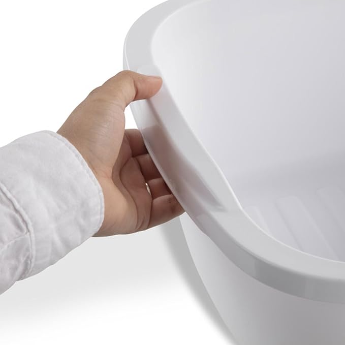Sterilite 06478008 Durable Heavy-Duty Reinforced Multipurpose Plastic 12 Quart Kitchen Dishpan with Molded Handles, White (32 Pack)