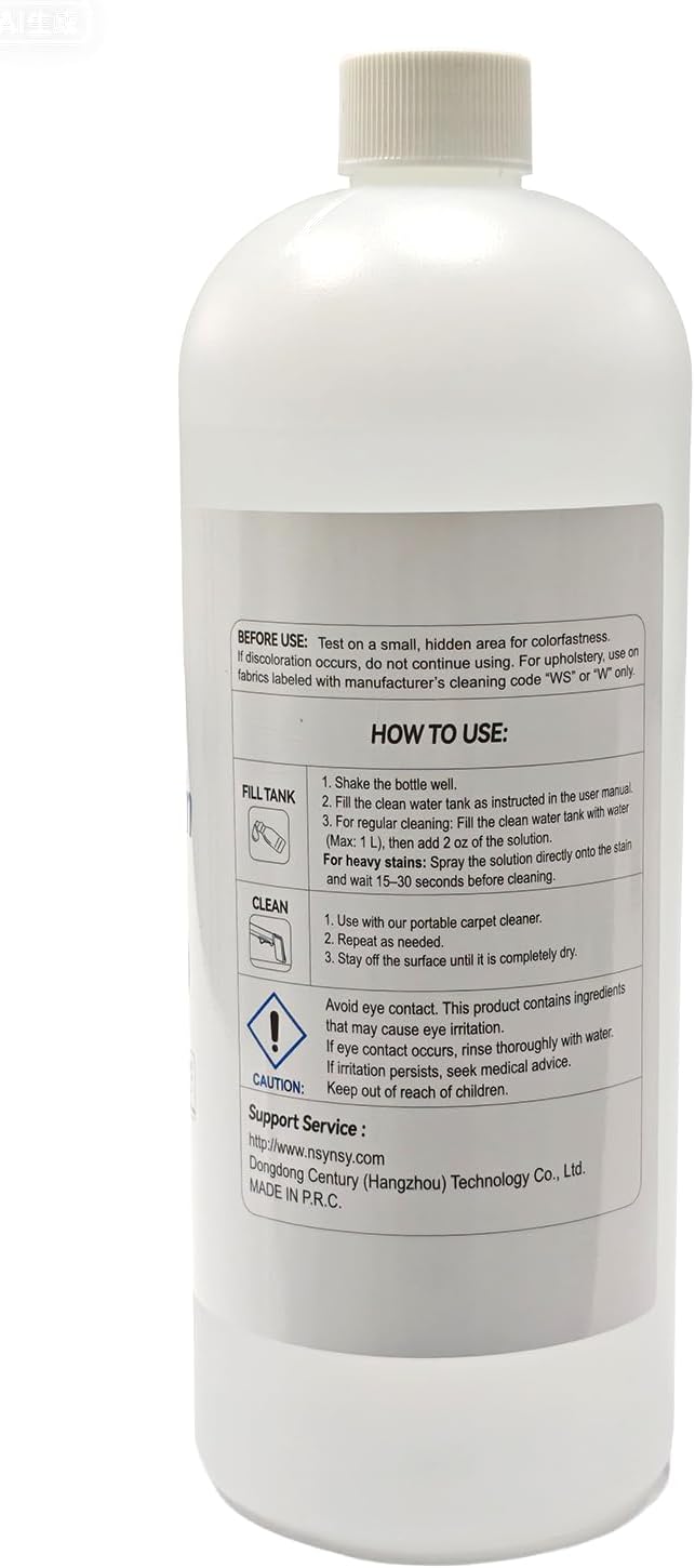 DEARBBEE UltraX Spot & Stain Solution for Carpet & Upholstery, Deep Cleaning Formula for Tough Stains & Odors, Low Residue, Best Portable Carpet & Upholstery Spot Cleaner Machine