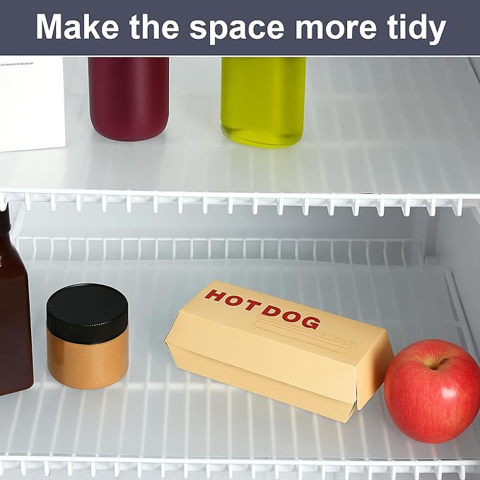 Barydat 8 Pcs Frosted Plastic Shelf Liner Waterproof Non Adhesive Shelf Mats for Wire Shelves Strength Wire Shelving Cover for Kitchen Shelving Unit Pantry Cabinet Storage (Clear,16 x 72 Inch)