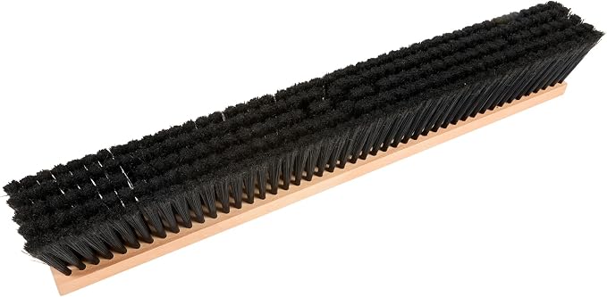Restaurantware-BROOM HEAD ONLY: Clean Tek Professional 24-Inch Broom Head, 1 Heavy-Duty Push Cleaning Tool - Handle And Brace Sold Separately, Fine Plastic Bristles, Wooden, Commercial Use