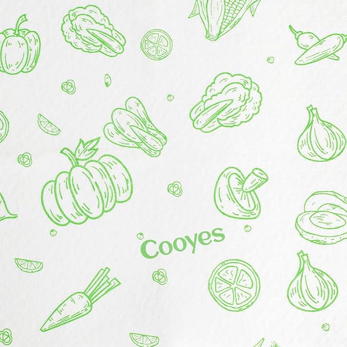Cooyes 12 Pack Refrigerator Shelf Liners for French Door Fridge, 17.7" × 36" Extra Large, Non-Slip Fridge Mats Machine Washable, Refrigerator Drawer Liner for Glass Shelves Kitchen Cabinet