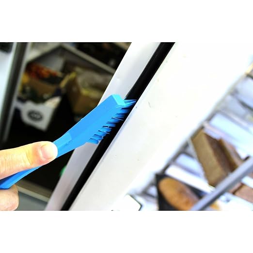 1/2 in W Detail Brush, Stiff, 5 1/2 in L Handle, 2 in L Brush, Blue, Plastic, 8 in L Overall - 1 Each