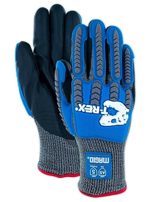 MAGID T-REX ANSI A5 Arctic Series Thermal Impact Glove, 8 Pairs, Size 10/XL (TRX543W)