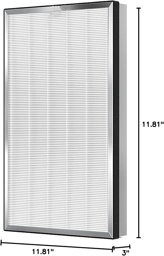 HE6FKPET True HEPA Replacement Filter Fit for Shark HE600 HE601 HE602 6 Fan Air Purifier Compare Part HE6FKPET HE6FKBAS HE6FKPRO
