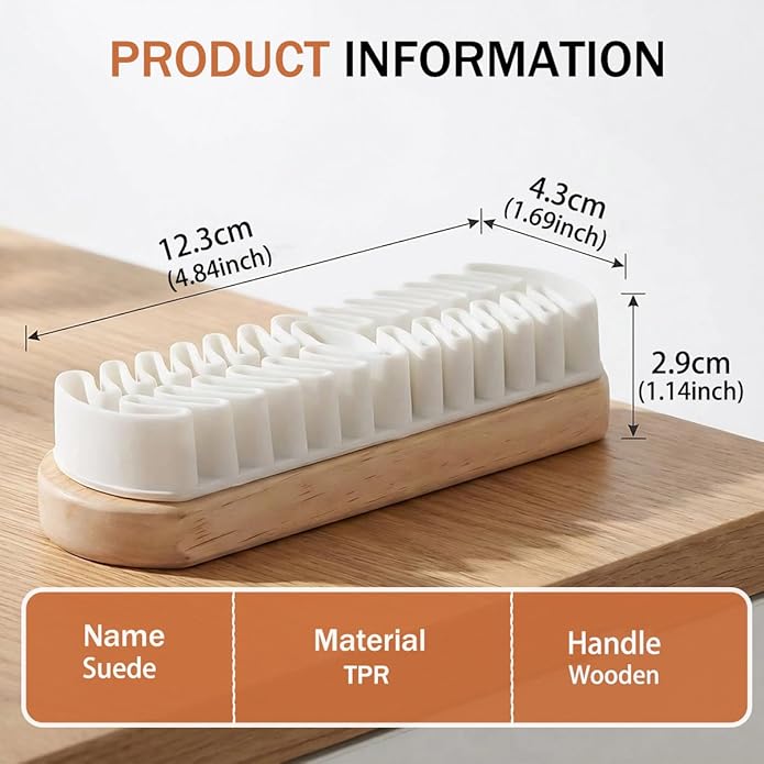 Suede Shoe Cleaner Kit with Waterproof Protector Spray, Premium Suede Brush and Eraser