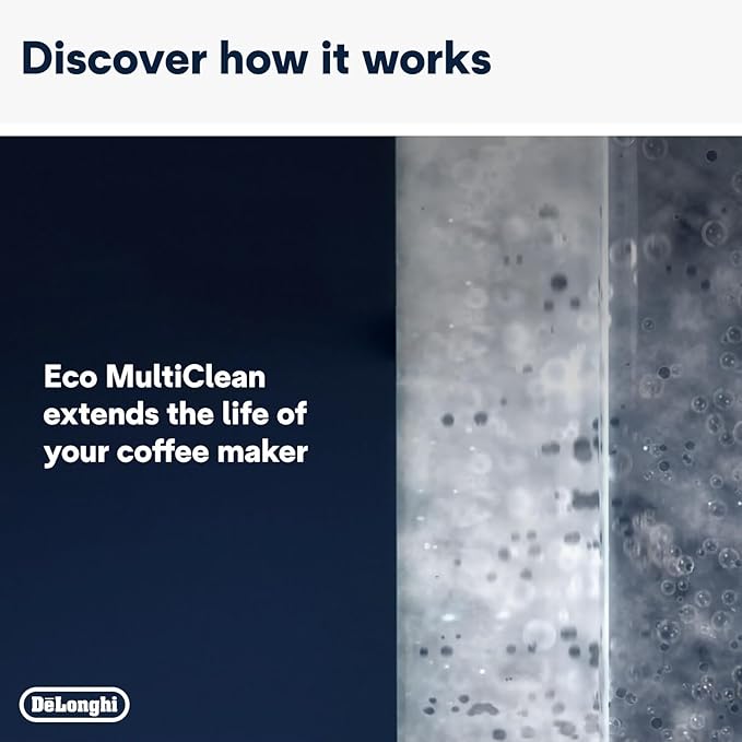 De'Longhi EcoDecalk Descaler, Eco-Friendly Universal Descaling Solution for Coffee & Espresso Machines, 2-Pack (1 use per pack)