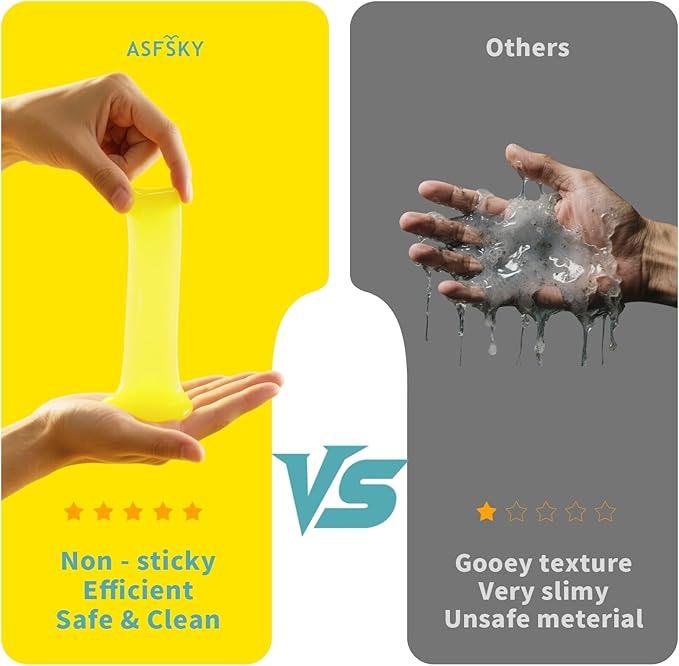 ASFSKY Car Cleaning Gel (Grape,Lemon,Blueberry,Hami) Cleaning Putty Universal Dust Cleaning Car Interior Cleaner Keyboard Dust Remover Car Slime Gifts for Men Women Girl