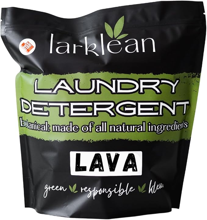 Laundry Detergent Powder | Non-Toxic Powder Laundry Detergent for Sensitive Skin | Easy To Use, Tough on Stains, Gentle on Fabrics | Botanical Laundry Powder (Lava)
