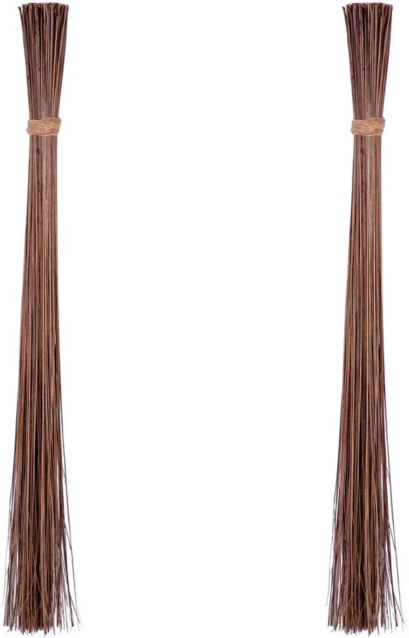 Handcrafted Coconut Stick – Natural Outdoor Sweeper with Rope Handle, 32 Inch – Made in Thailand for Yard and Garden Cleaning