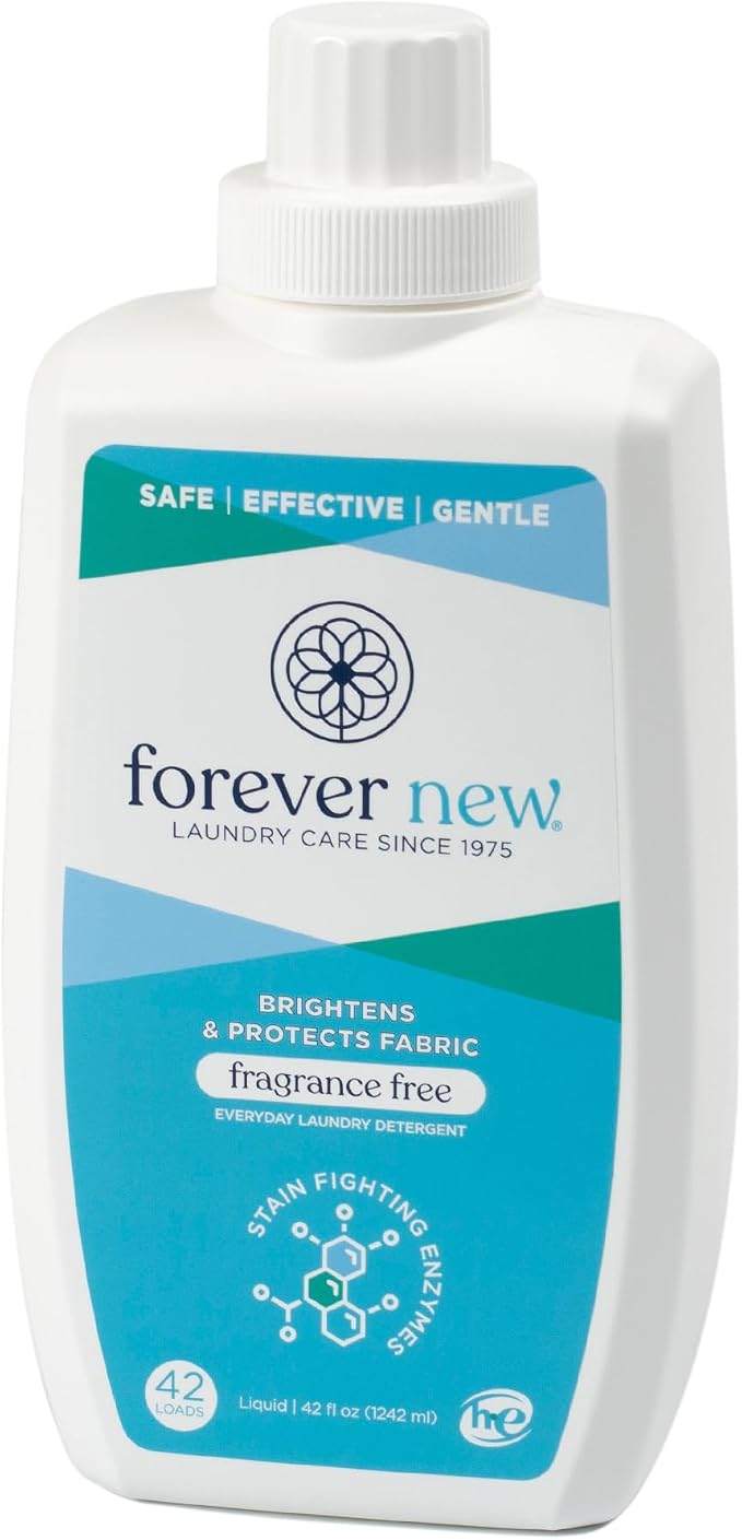 Everyday Liquid Laundry Detergent | Fragrance Free | Hypoallergenic | Enzymed-Based | Odor Control | 42 fl oz